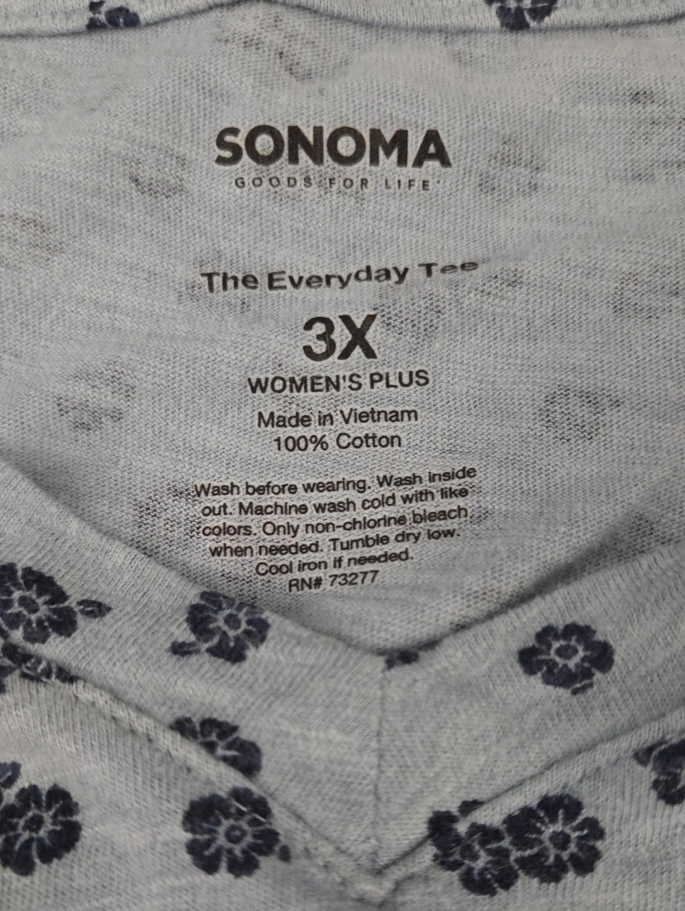 Two Sonoma Long Sleeve Print Tees - Picture 4 of 5